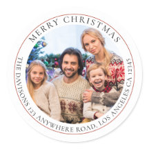 Frohe Weihnachts-Foto Name Rücksendeadresse
