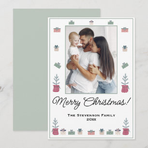 Frohe Weihnachts-Foto Personalisiert Feiertagskarte