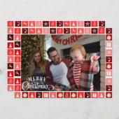 Frohe Weihnachts-Foto Personalisiert Signatur Feiertagskarte (Vorne/Hinten)