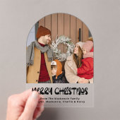 Frohe Weihnachts-Foto Personalisierte Karte Acryleinladungen (Insitu (Handheld))