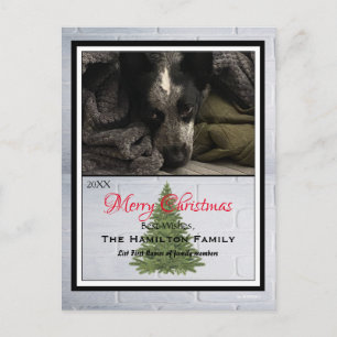 Frohe Weihnachts Foto Postcard - HAMbWG Feiertagspostkarte
