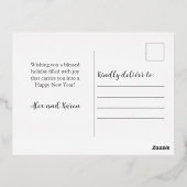 Frohe Weihnachts-Foto Postkarte (Rückseite)