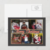 Frohe Weihnachts-Foto Postkarte (Vorne/Hinten)