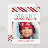 Frohe Weihnachts-Foto Postkarten (Vorne/Hinten)