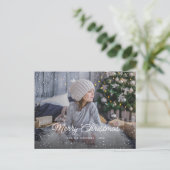 Frohe Weihnachts-Foto Postkarten (Stehend Vorderseite)