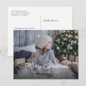 Frohe Weihnachts-Foto Postkarten (Vorne/Hinten)
