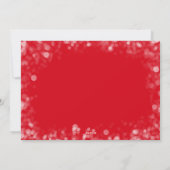 Frohe Weihnachts-Foto Red Feiertagskarte (Rückseite)