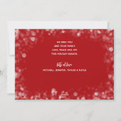 Frohe Weihnachts-Foto Red Feiertagskarte (Rückseite)