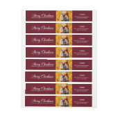 Frohe Weihnachts-Foto-Rücksendeadresse (Bogen)