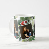 Frohe Weihnachts-Foto-Tasse Kaffeetasse (Vorderseite Links)
