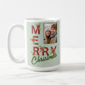 Frohe Weihnachts-Foto-Tasse Kaffeetasse (Links)
