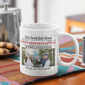 Frohe Weihnachts-Foto Typografie Zeitung Kaffeetasse
