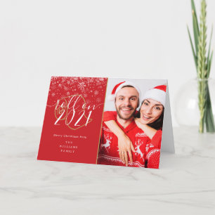 Frohe Weihnachts-Foto über Neujahrsspass Feiertagskarte