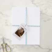 Frohe Weihnachts-Foto Urlaub Geschenkanhänger (Mit Garn)