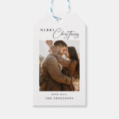 Frohe Weihnachts-Foto Urlaub Geschenkanhänger (Vorderseite)