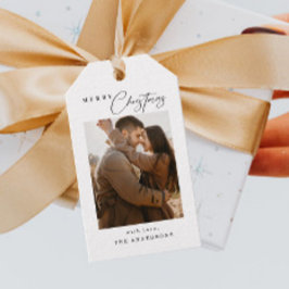 Frohe Weihnachts-Foto Urlaub Geschenkanhänger