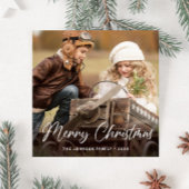 Frohe Weihnachts FOTO Urlaub Magnetkarte