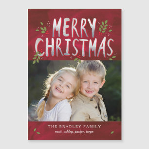 Frohe Weihnachts-Foto Urlaub Thin Magnetic Card Magnetkarte