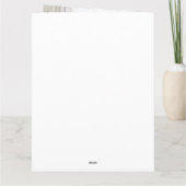 Frohe Weihnachts Foto Watercolor Geschenk Karte (Rückseite)