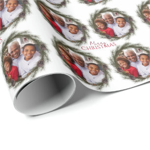 Frohe Weihnachts-Foto Weihnachten Geschenkpapier