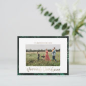 Frohe Weihnachts-Foto Weihnachts-Postkarte Postkarte (Stehend Vorderseite)