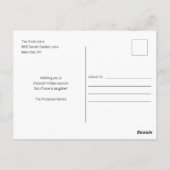 Frohe Weihnachts-Foto Weihnachts-Postkarte Postkarte (Rückseite)