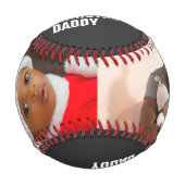 Frohe Weihnachts-Foto Weihnachtsgeschenk Personali Baseball (Vorderseite)