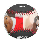 Frohe Weihnachts-Foto Weihnachtsgeschenk Personali Baseball (Vorderseite)