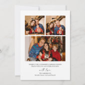 Frohe Weihnachts-Foto-Weihnachtskarte Einladung (Rückseite)