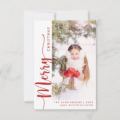 Frohe Weihnachts-Foto-Weihnachtskarte Einladung (Vorderseite)