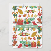 Frohe Weihnachts-Foto-Weihnachtskarte Feiertagskarte (Rückseite)