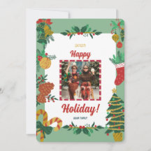 Frohe Weihnachts-Foto-Weihnachtskarte