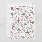 Frohe Weihnachts-Foto-Weihnachtskarte Feiertagskarte (Rückseite)