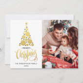 Frohe Weihnachts-Foto-Weihnachtskarte Feiertagskarte (Vorderseite)