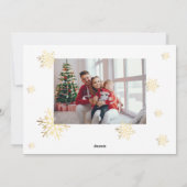 Frohe Weihnachts-Foto-Weihnachtskarte Feiertagskarte (Rückseite)