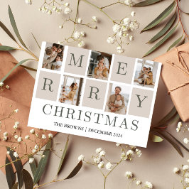 Frohe Weihnachts-Foto Weihnachtskarte Feiertagskarte