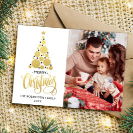 Frohe Weihnachts-Foto-Weihnachtskarte Feiertagskarte