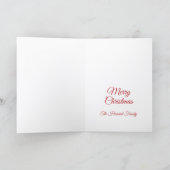 Frohe Weihnachts-Foto-Weihnachtskarte Karte (Innenseite)