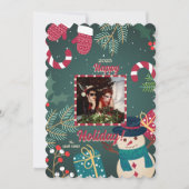 Frohe Weihnachts-Foto-Weihnachtskarten Feiertagskarte (Vorderseite)