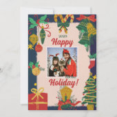 Frohe Weihnachts-Foto-Weihnachtskarten Feiertagskarte (Vorderseite)