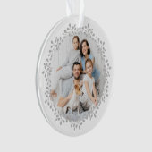 Frohe Weihnachts-Foto Wreath Ornament (Vorderseite)