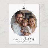Frohe Weihnachts-Foto, wünscht Ball Postkarte (Vorderseite)