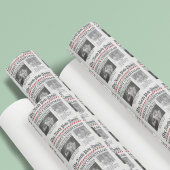 Frohe Weihnachts-Foto Zeitung Custom Geschenkpapier