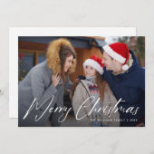 Frohe Weihnachts-FotoCollage Feiertagskarte (Vorne/Hinten)