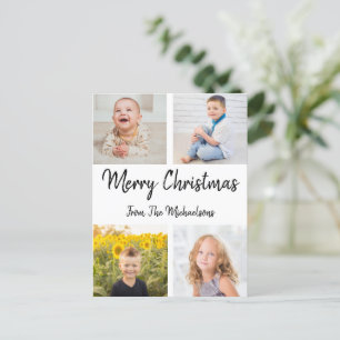 Frohe Weihnachts-FotoCollage Feiertagspostkarte