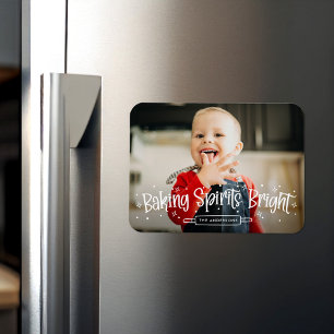 Frohe Weihnachts-Fotogalerie Magnet