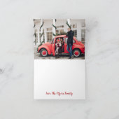 Frohe Weihnachts-Fotokarte Dankeskarte (Innenseite)