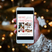 Frohe Weihnachts-Fotokarte Drei Bilderkollektion