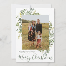 Frohe Weihnachts-Fotokarte Einladung