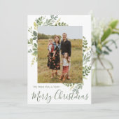 Frohe Weihnachts-Fotokarte Einladung (Stehend Vorderseite)